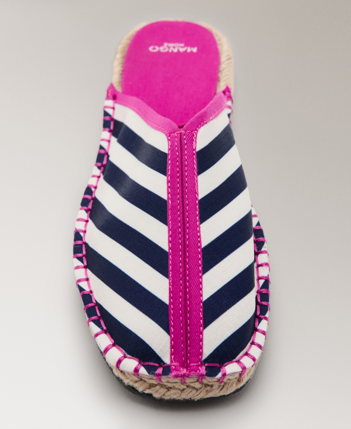 Mango Women's Striped Espadrille Slippers