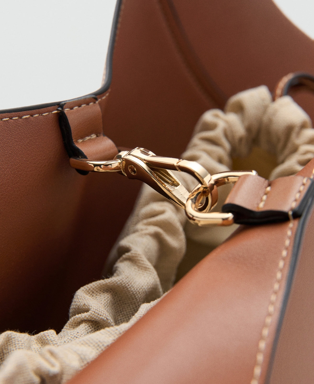 Mango Women's Large Faux-Leather Shoulder Bag