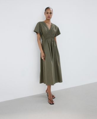 Women's V-Neck Cotton Dress