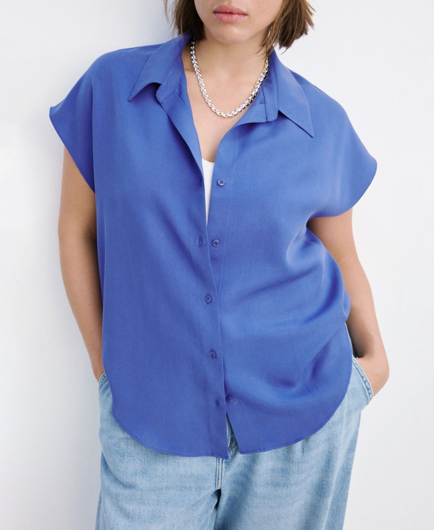 Women's Short-Sleeved Lyocell Shirt