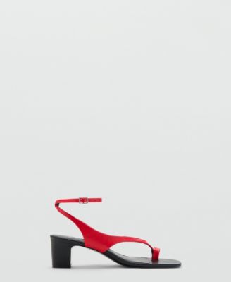 Women's Straps Heeled Leather Sandals