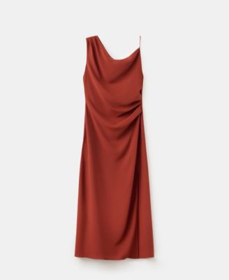 Women's Side Ruched Asymmetric Dress
