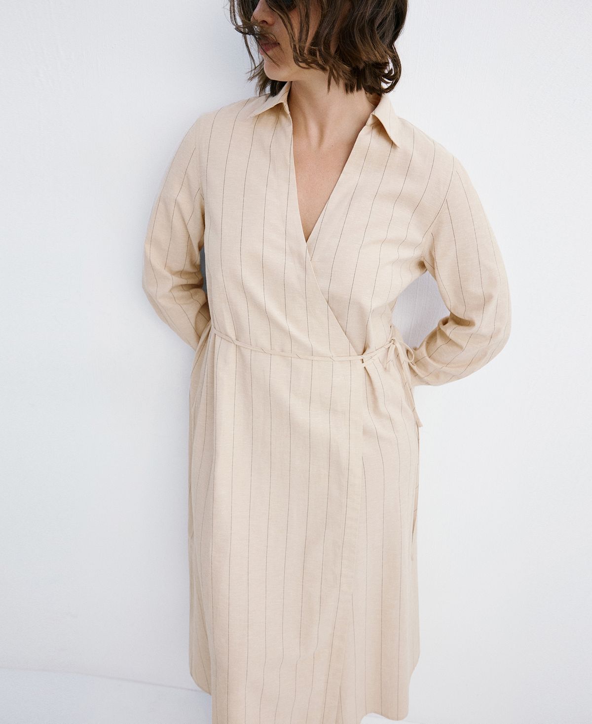 Mango Women's Striped Shirt Dress view 6 — MAYCSS fashion products