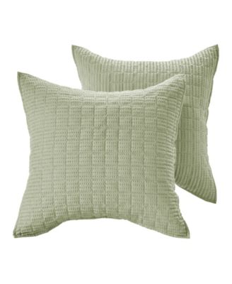 Cloud Waffle Quilted 2-Piece Sham Set, European