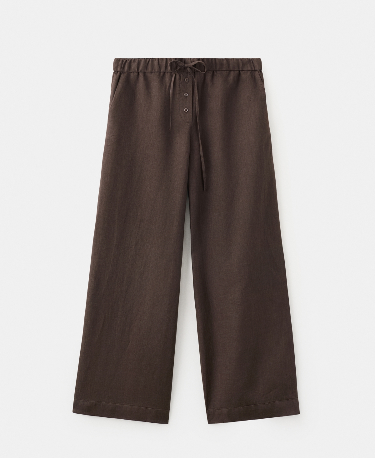 Mango Women's Buttons Linen Pants