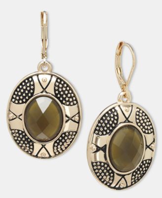 Green Jewel Drop Earrings