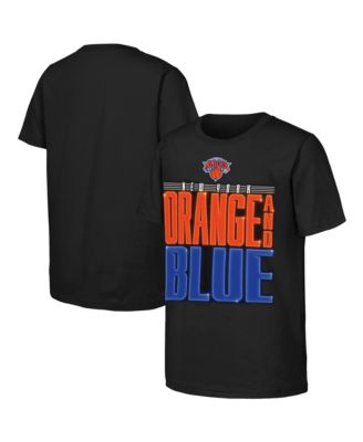 Big Boys and Girls Black New York Knicks Marquee T-Shirt
