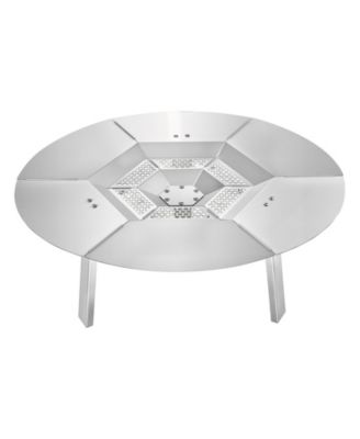 Fire Pit Heat Deflector, 25 in Round 304 Stainless Steel Heat Diffuser Cover