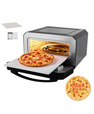 Electric Pizza Oven, 12 inches Countertop Pizza Cooker with 5 Presets