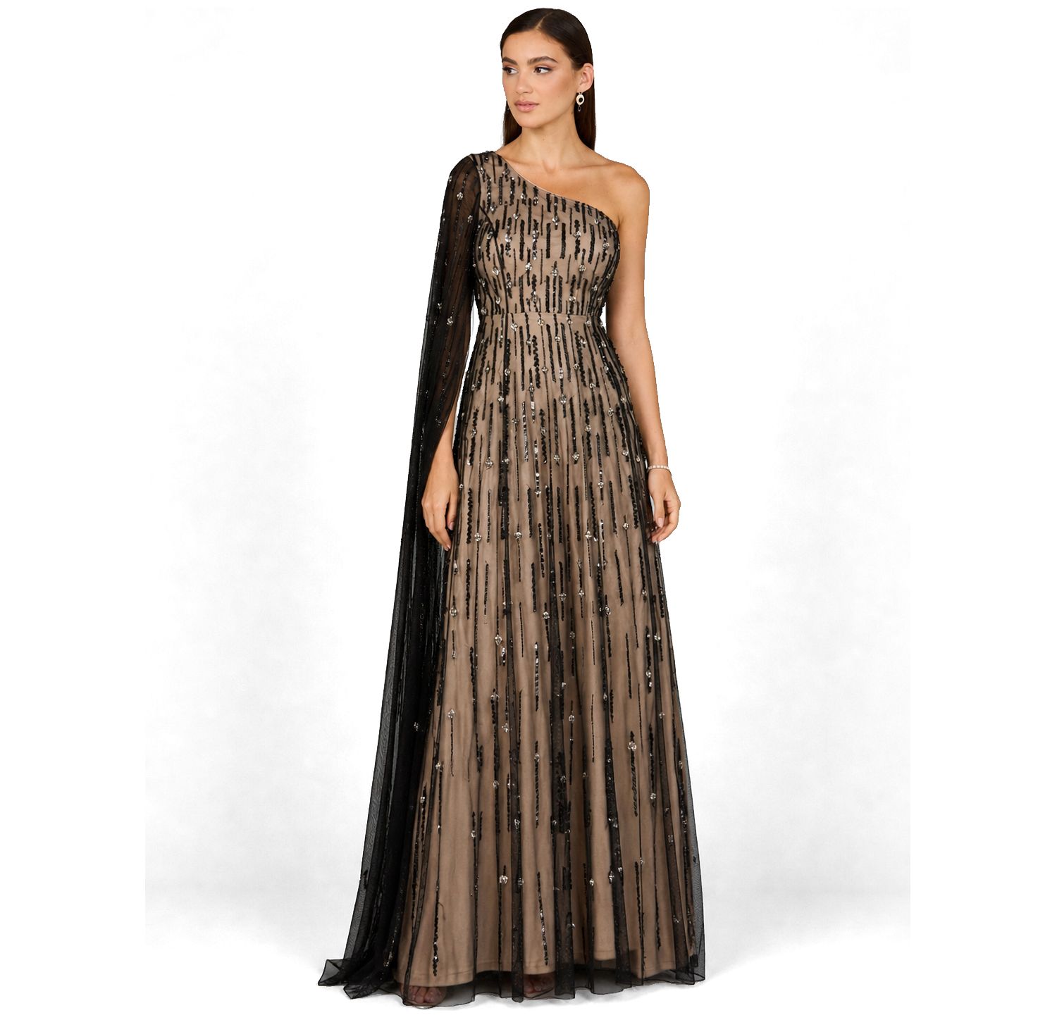 Women's One Shoulder A-Line Gown