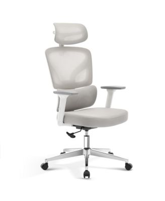 Ergonomic Office Chair, Computer Desk Chair Comfy with Adjustable Padded Headrest, Comfortable Lumbar Support and 3D Armrest