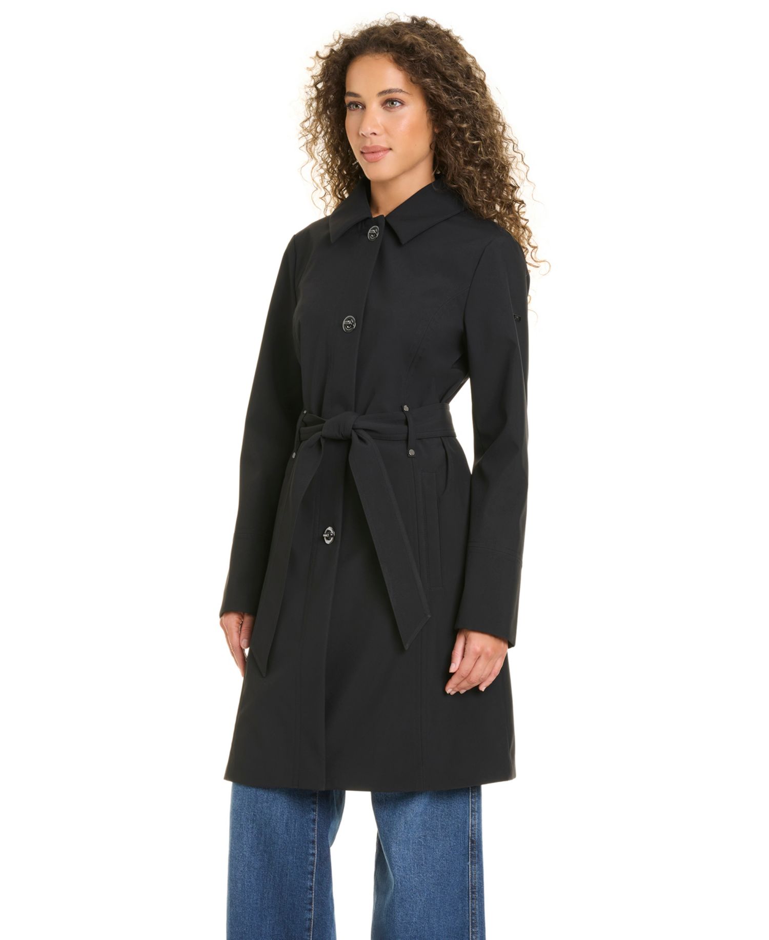 Women's Belted Softshell Coat