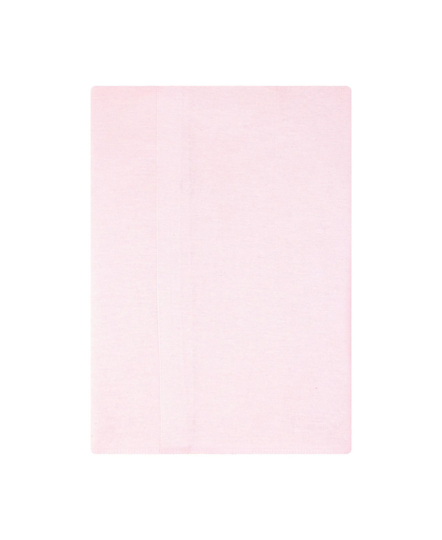 Girl Cotton Poly Flannel Burp Cloths 4-Pack, Outline Floral