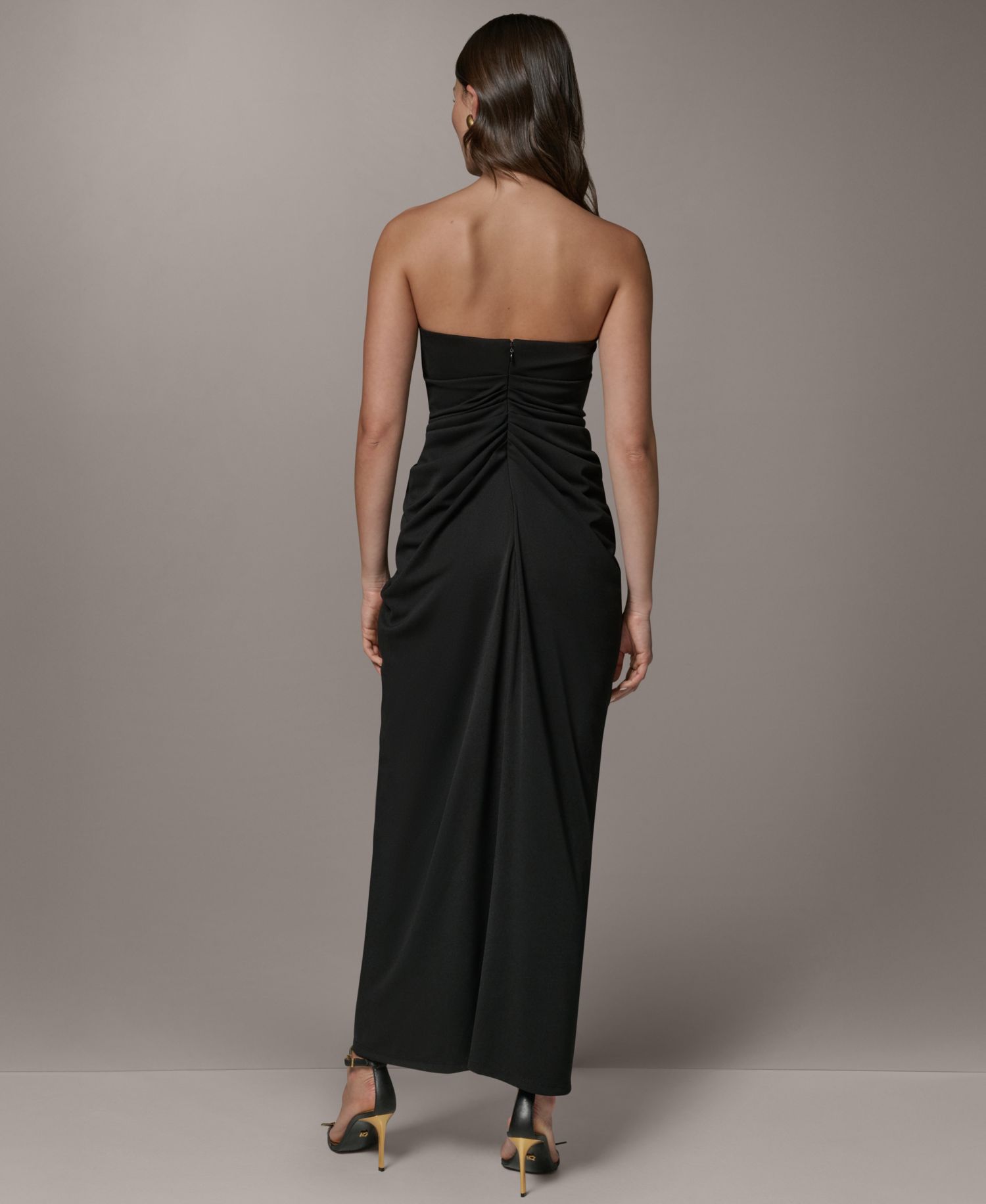 Petite Strapless Sweetheart Maxi Dress