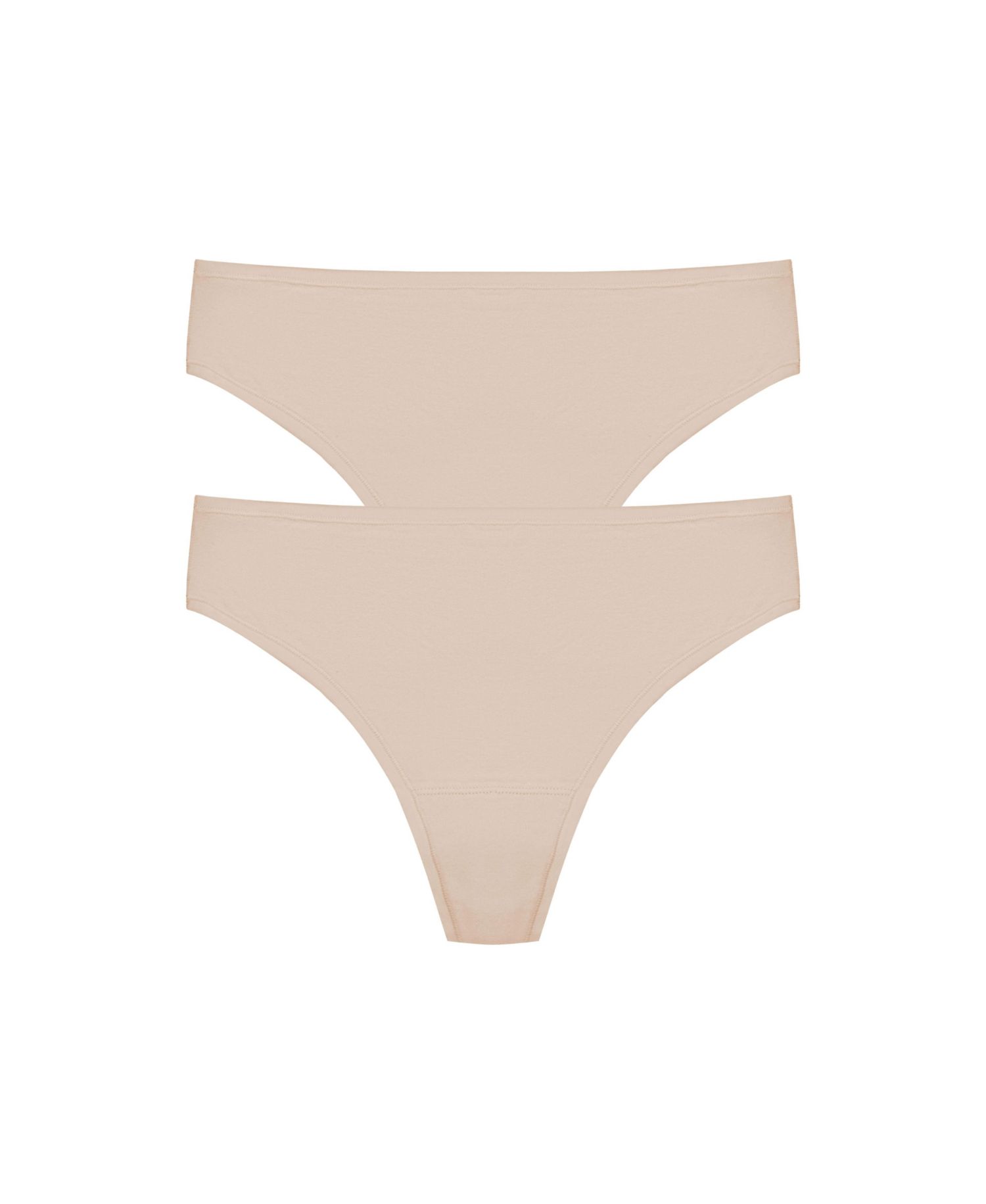 Women's Bliss Bare Cotton Thong 2-Pack