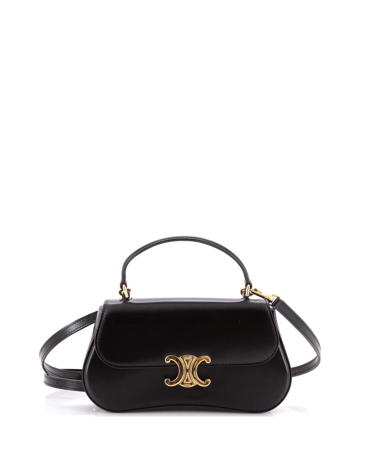 Pre-Owned Celine Teen Lola Triomphe Top Handle Bag Leather