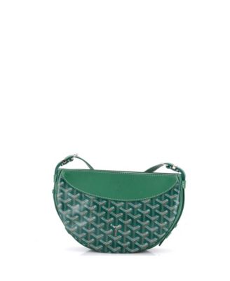 Hirondelle Shoulder Bag Coated Canvas and Leather