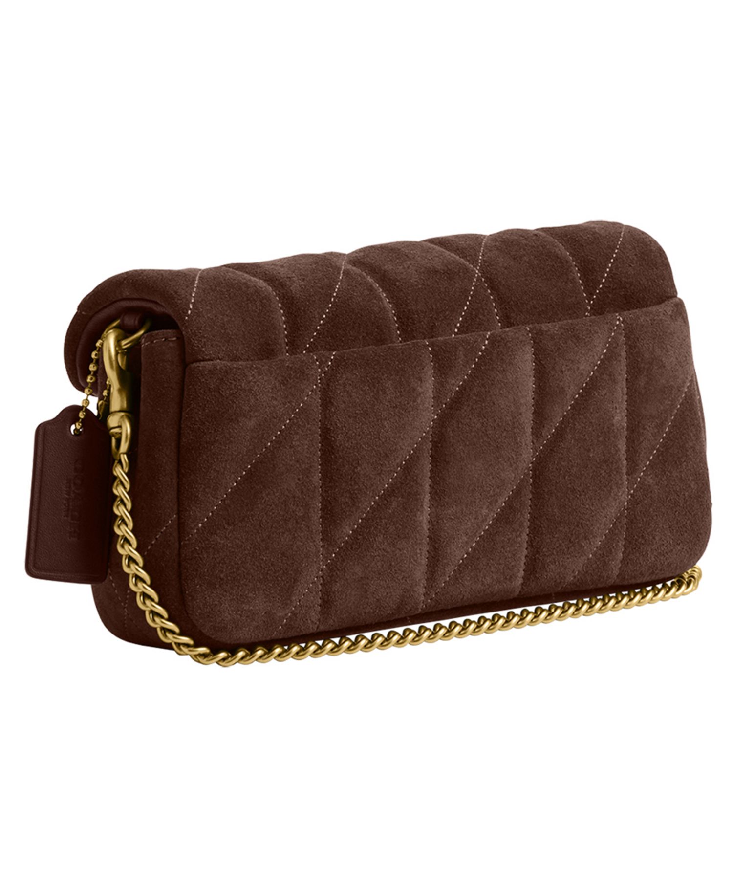 Quilted Tabby Mini Suede Crossbody Bag 19