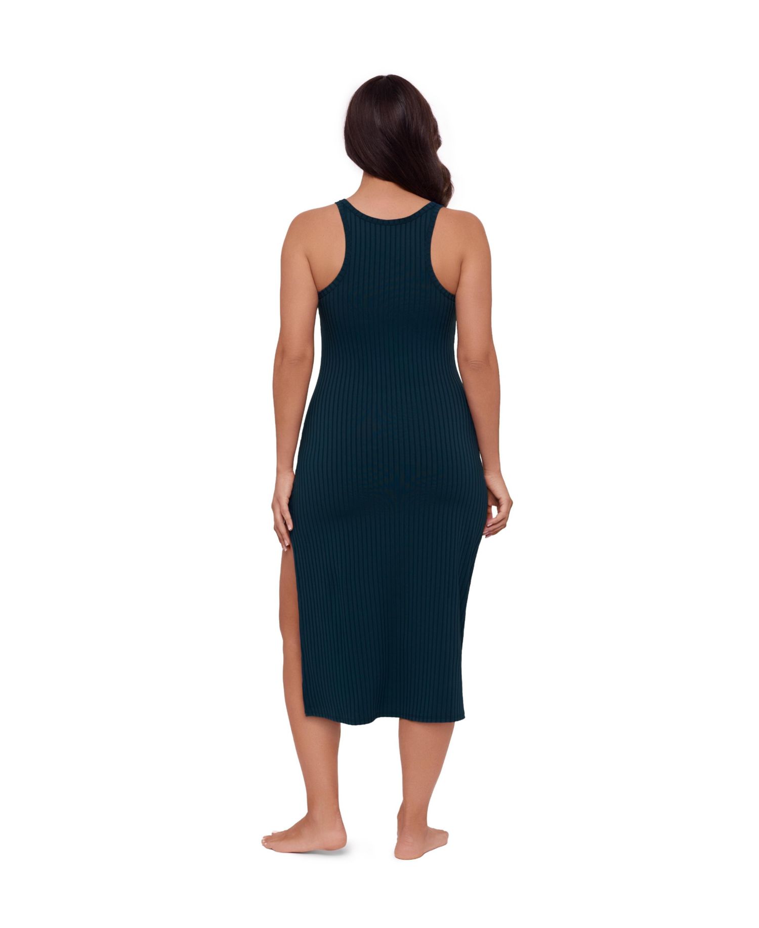 Women's Rib Swimsuit Coverup Dress