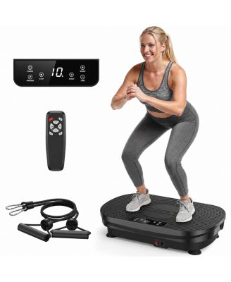 Vibration Plate Exercise Machine, Vibration Plate for Lymphatic Drainage, Power Plate Vibration Platform for Weight Loss, Toning, Wellness