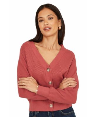 Women's Relaxed Fit With Stitch Detail Cardigan