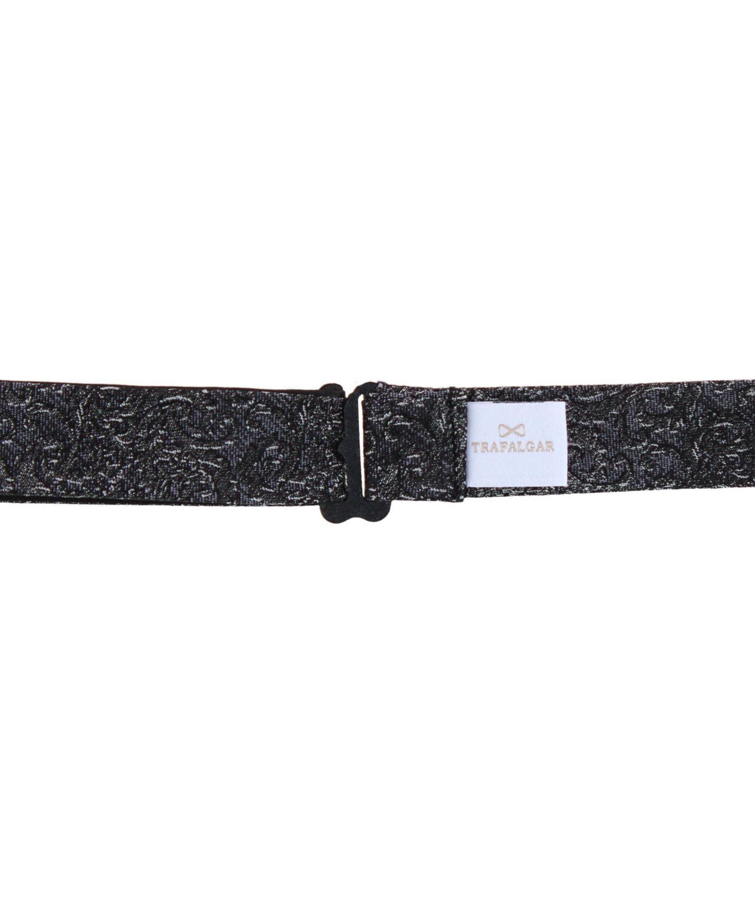 Men's Esteban Scrolling Vines Tone on Ton Patterned Silk Self Tie Bow Tie