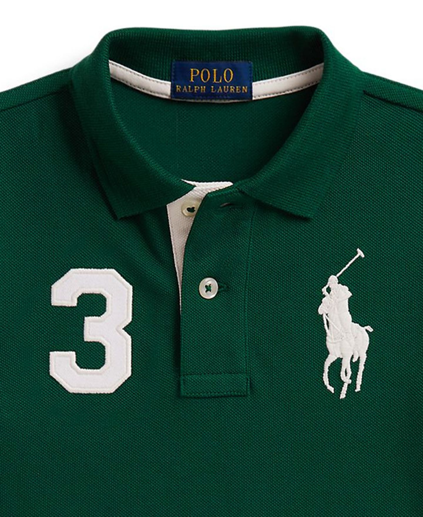 Поло Polo Ralph Lauren Big Pony Cotton Mesh Polo Shirt для мальчиков, цвет: Тёмно-зелёный — фото 5