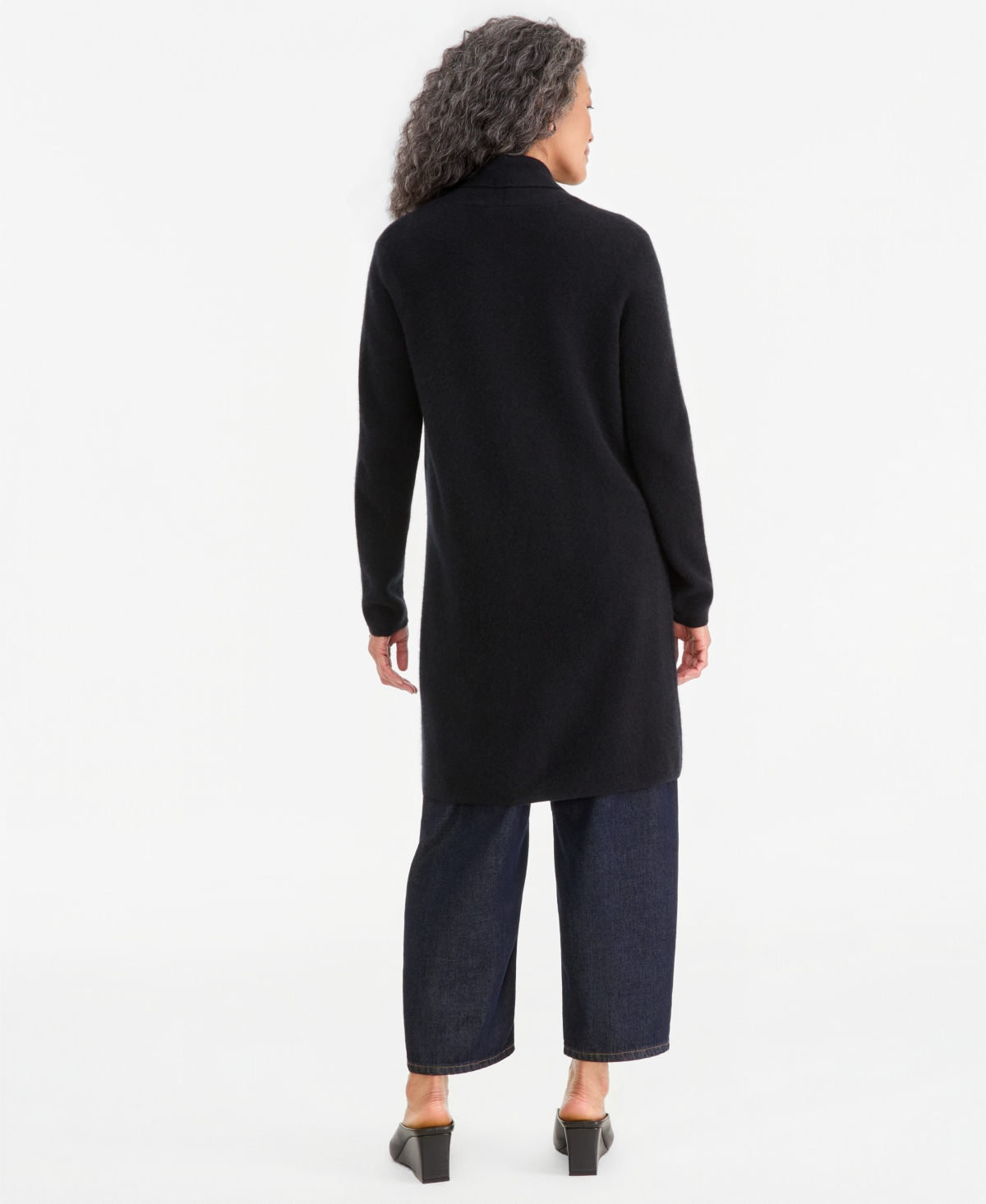 Charter Club Women's 100% Cashmere Fylaway Duster Shawl-Collar Cardigan, Macy's Exclusive