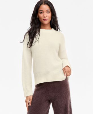 Women's 100% Cashmere Relaxed Crewneck Sweater