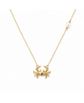 Golden Crab Pearl Necklace