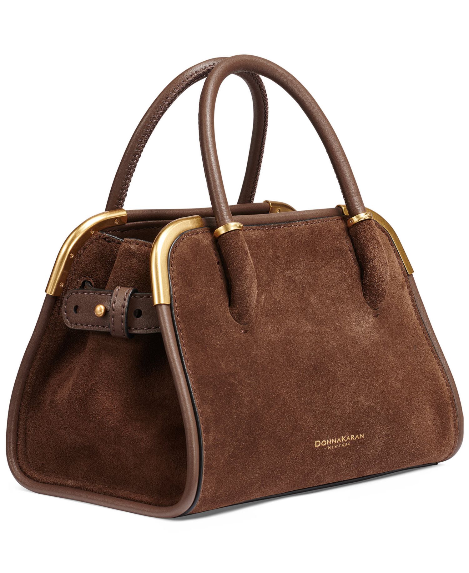 Satin Suede Mini Crossbody Satchel Handbag
