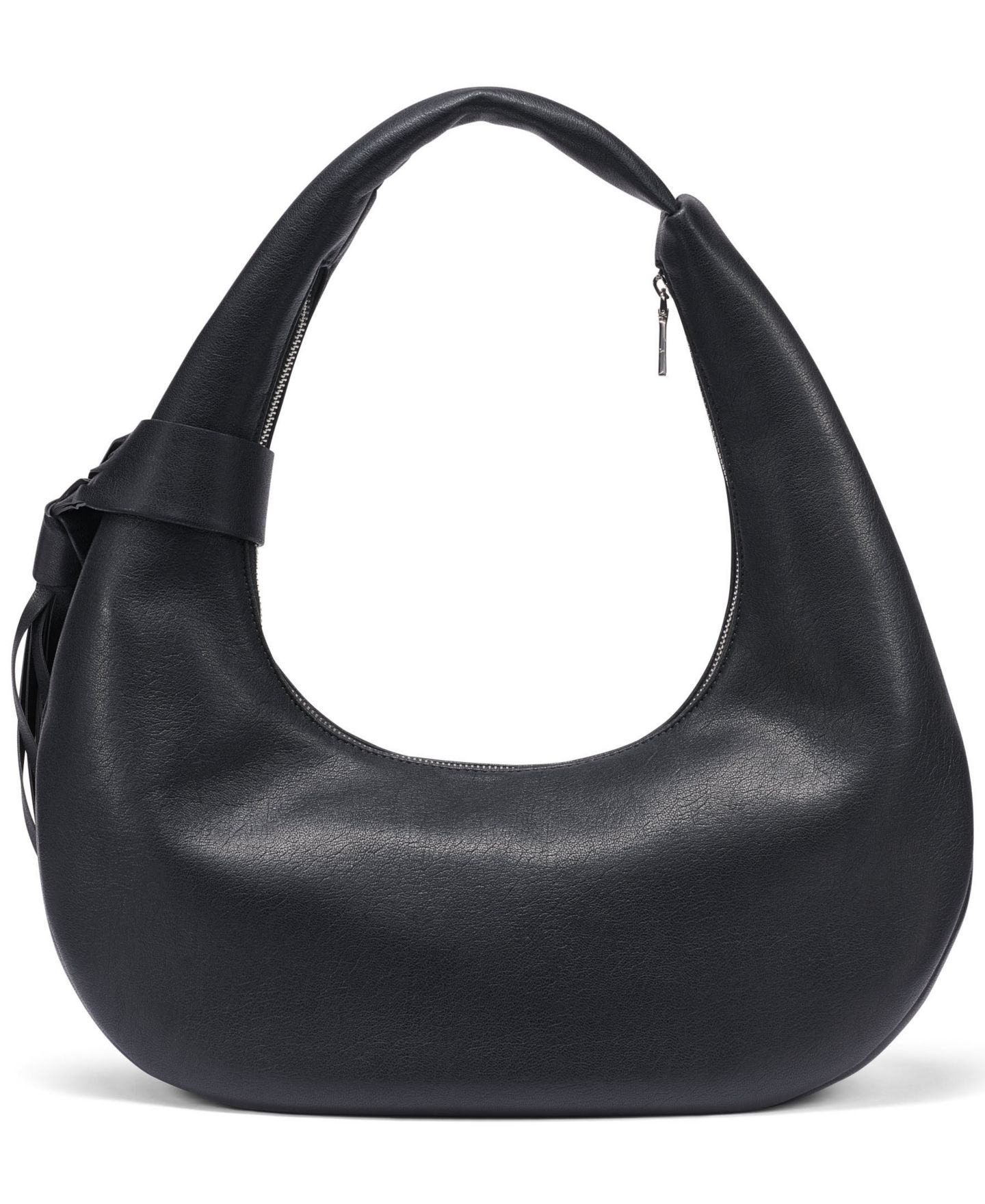 Женская сумка DKNY Hope Extra-Large Hobo Handbag, цвет: Чёрный / Серебряный — фото 2