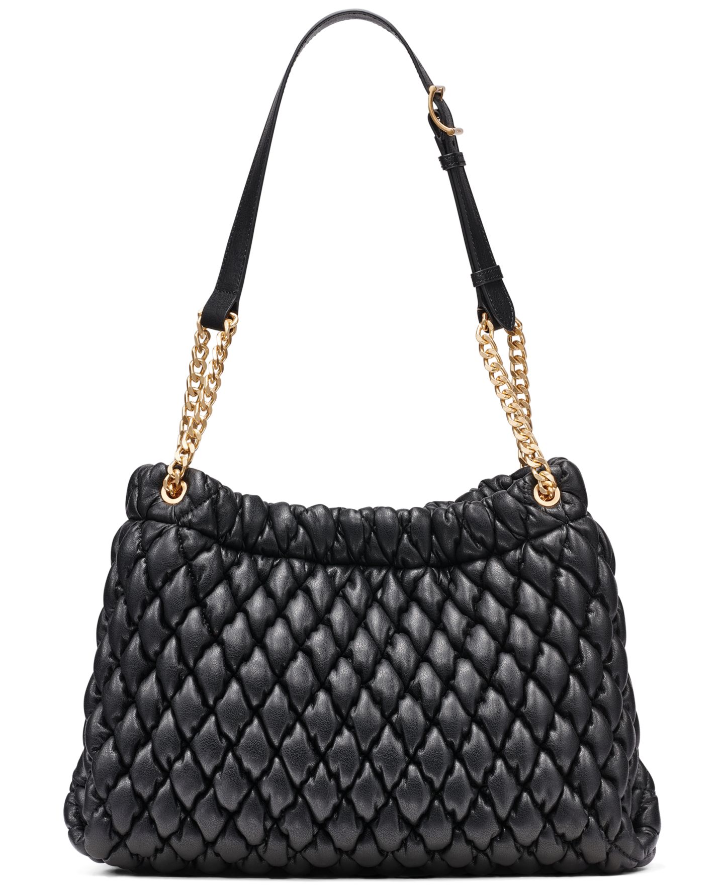 Женская сумка DKNY Raya Magnetic Small Shoulder Handbag, цвет: Чёрный / Золотой — фото 2