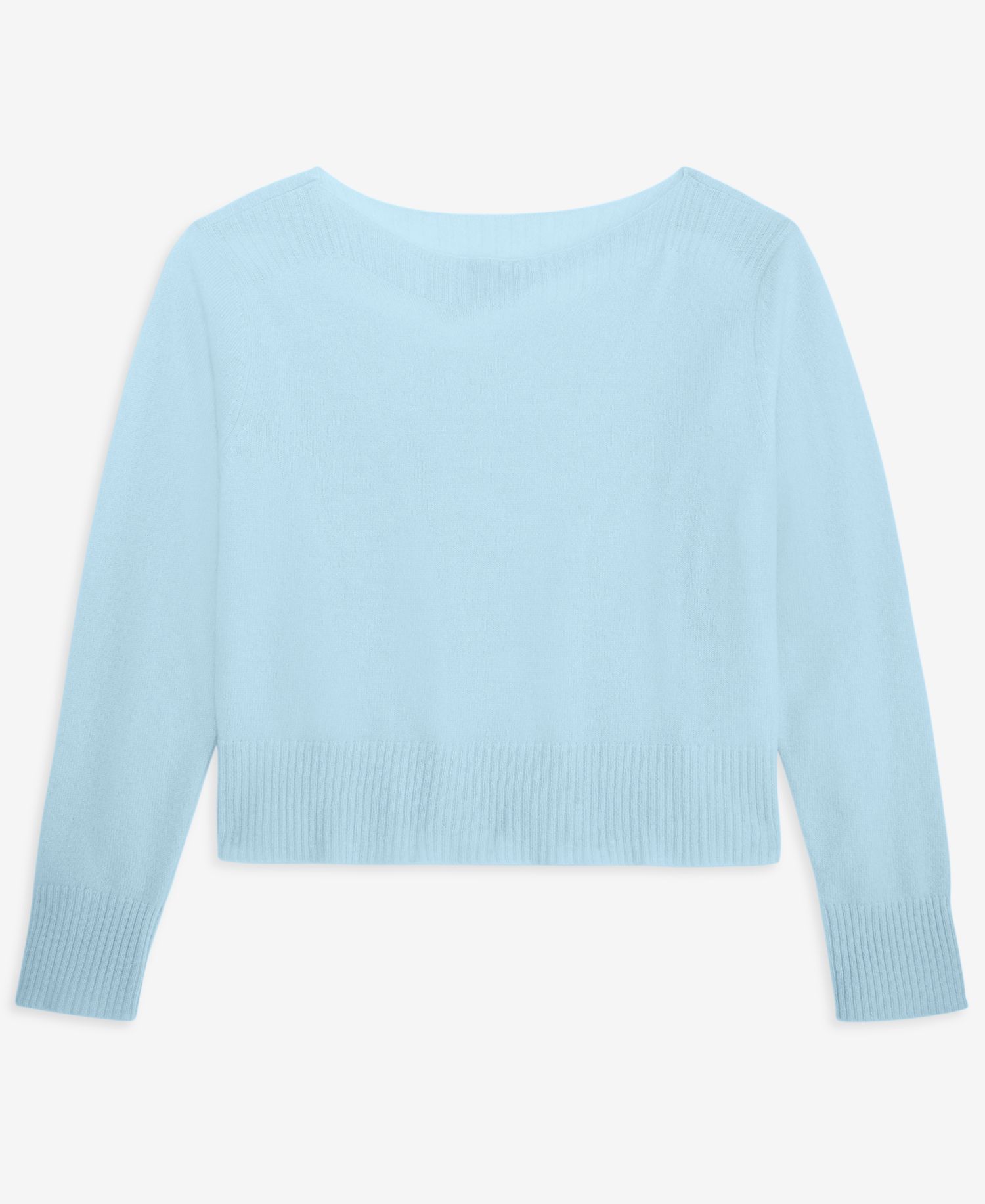 Plus Size 100% Cashmere Boat-Neck Sweater