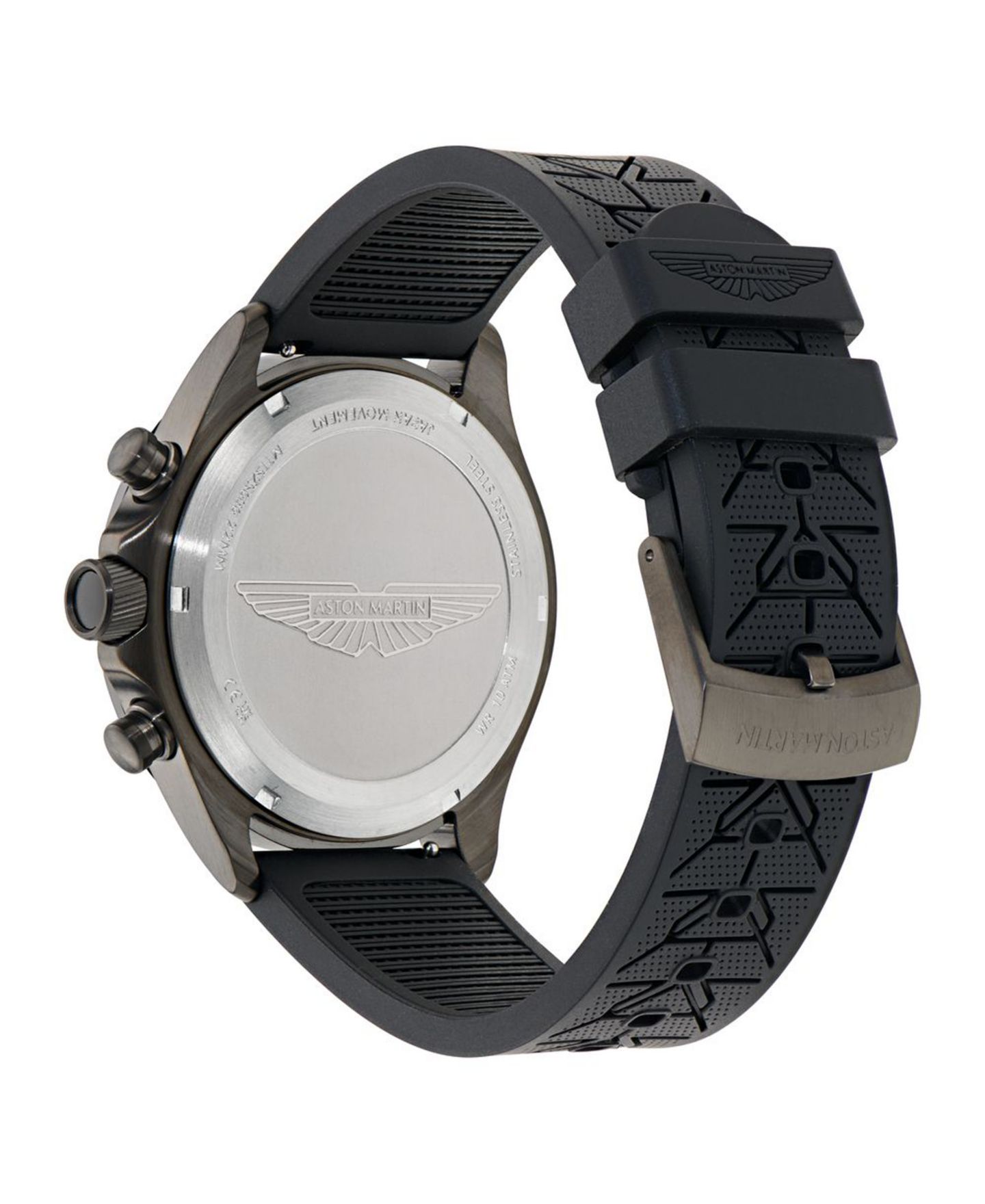Мужские часы Aston Martin F1 Quartz Gunmetal Silicone Strap Watch 44mm — фото 2