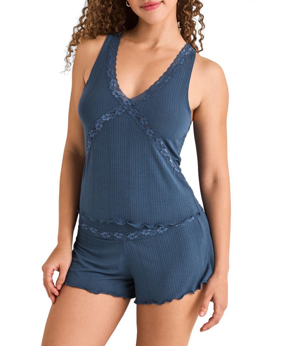 Adore Me Women's August Sleeveless Tank and Short Pj Set