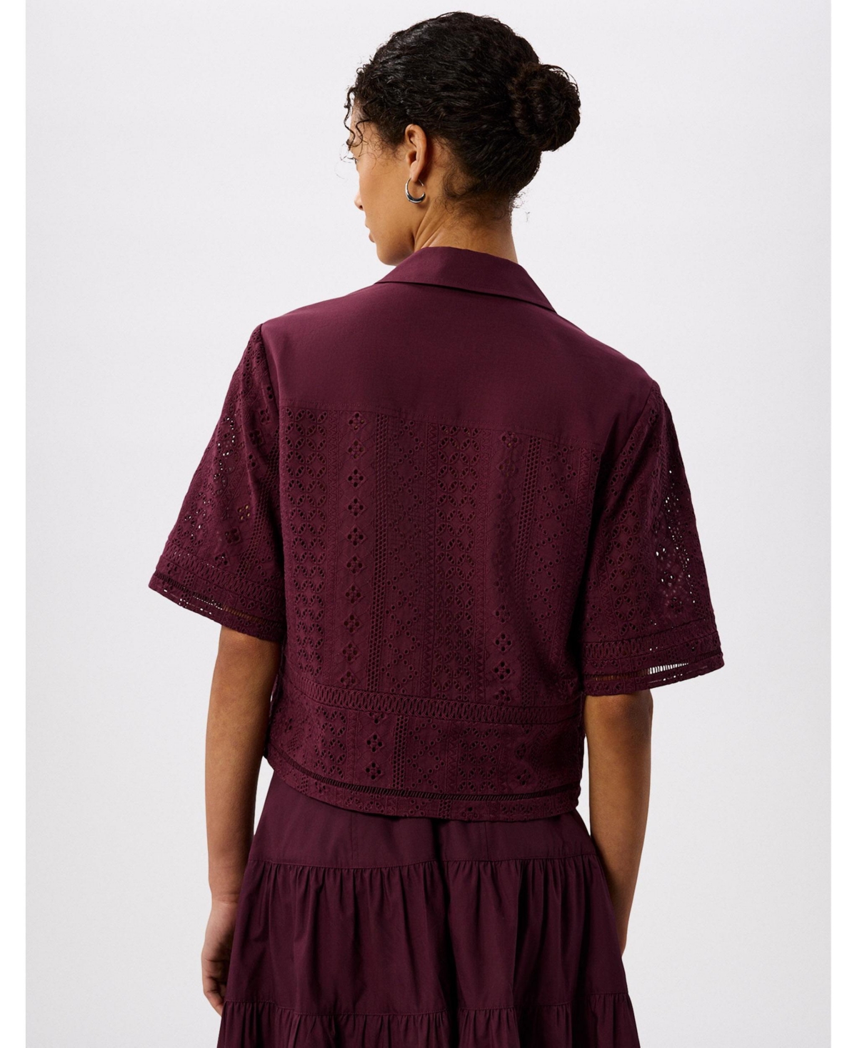 Whistles Women's Broderie Cotton Shirt