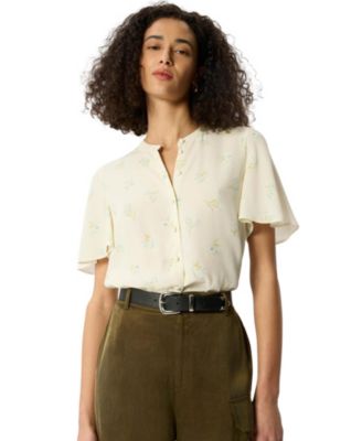 Women's Floral Button Front Shirt