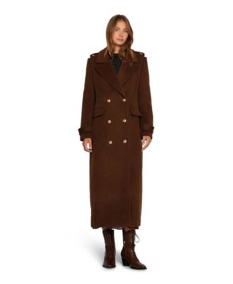Women's Command Wool Blend Double Breast Maxi Coat