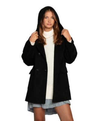 Women's Coastal Edit Hooded Wool Blend Coat