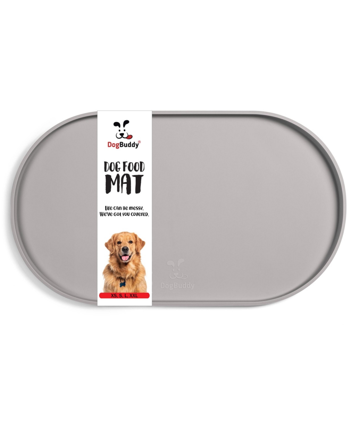 DogBuddy Oval Dog Food Mat/ Pet Placemat