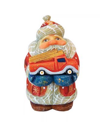 Mini Firefighter Santa Figurine