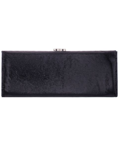 Женский клатч Nina Tierney Long Frame Small Clutch Handbag, цвет: Чёрный