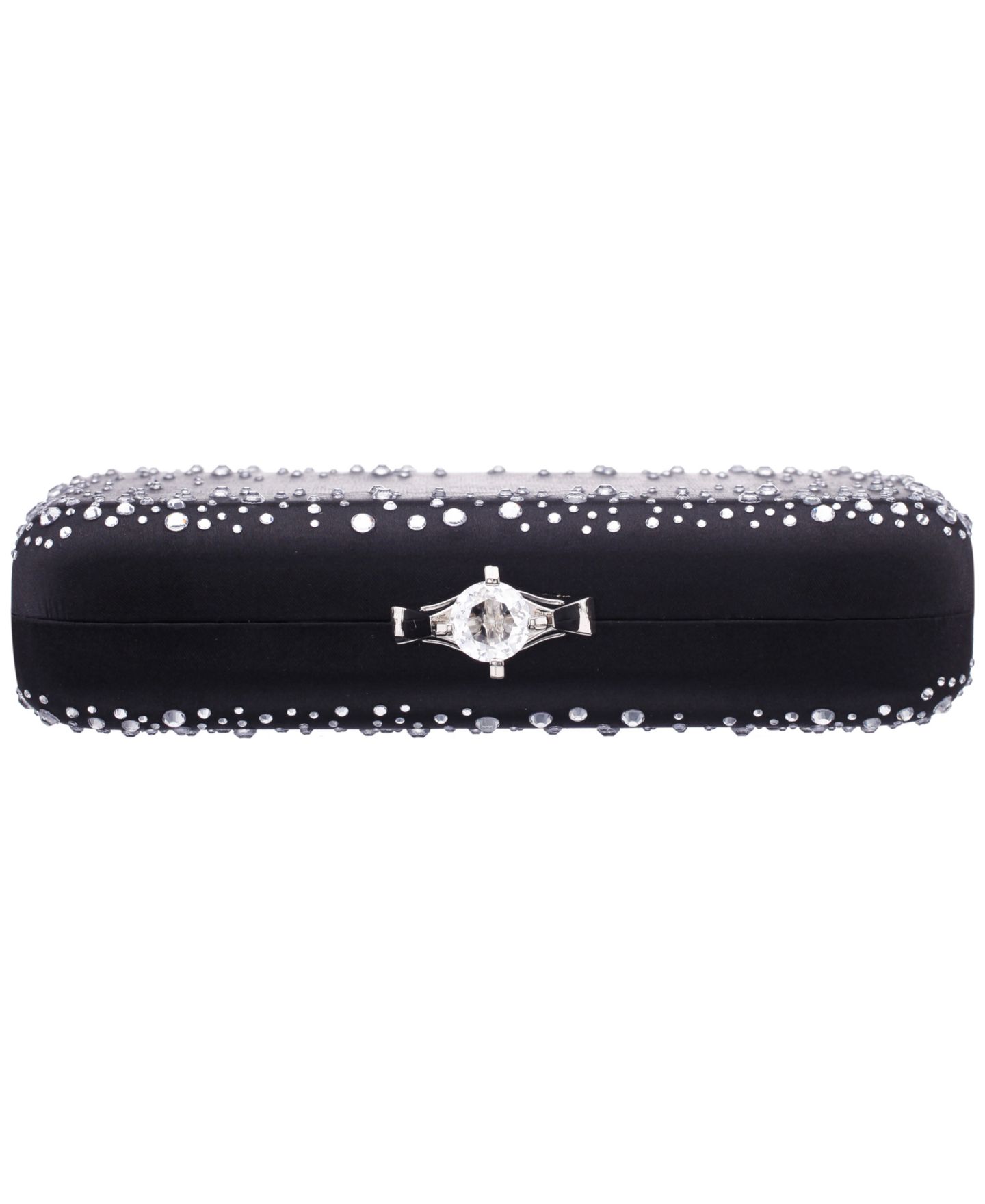 Женский клатч Nina Lindsay Scatter Crystal Minaudiere Small Clutch Handbag, цвет: Чёрный — фото 5