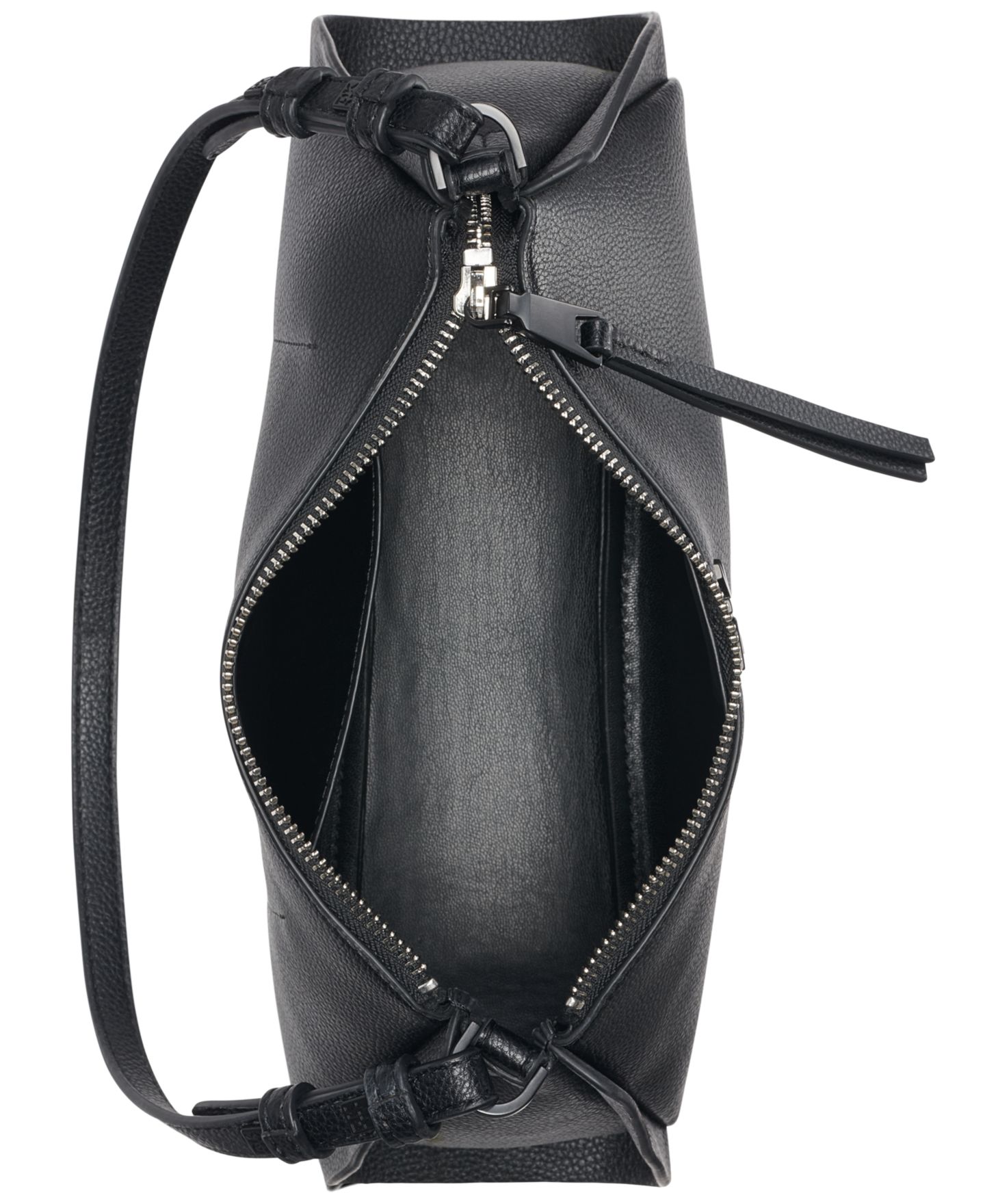 Женская сумка DKNY Josie Zip-Top Small Shoulder Handbag, цвет: Чёрный — фото 4