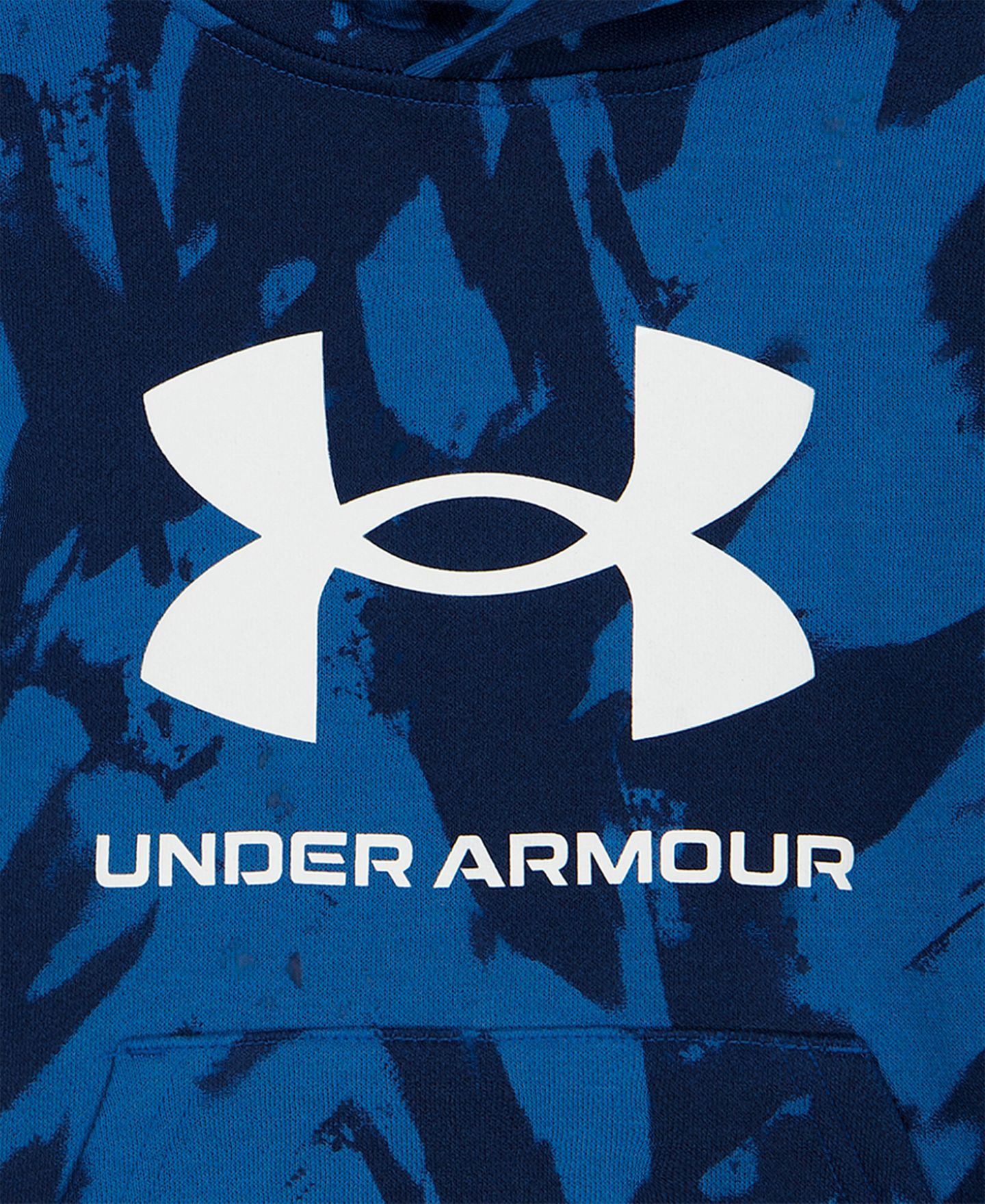Детский комплект Under Armour: худи с длинным рукавом и брюки, 4T-7, цвет: Синий камуфляжный / Чёрный — фото 12