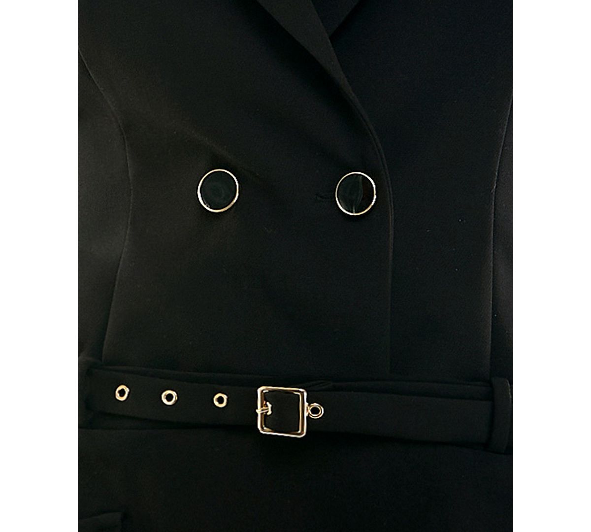 SENI & CADE Juniors' Sleeveless Belted Double Breasted Jacket Dress view 5 — MAYCSS fashion products