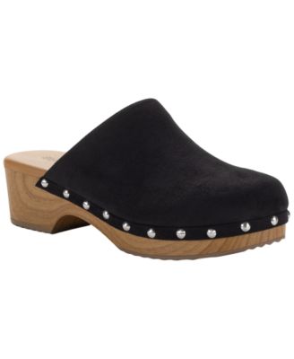 Women's Dakotaa Studded Block Heel Clogs