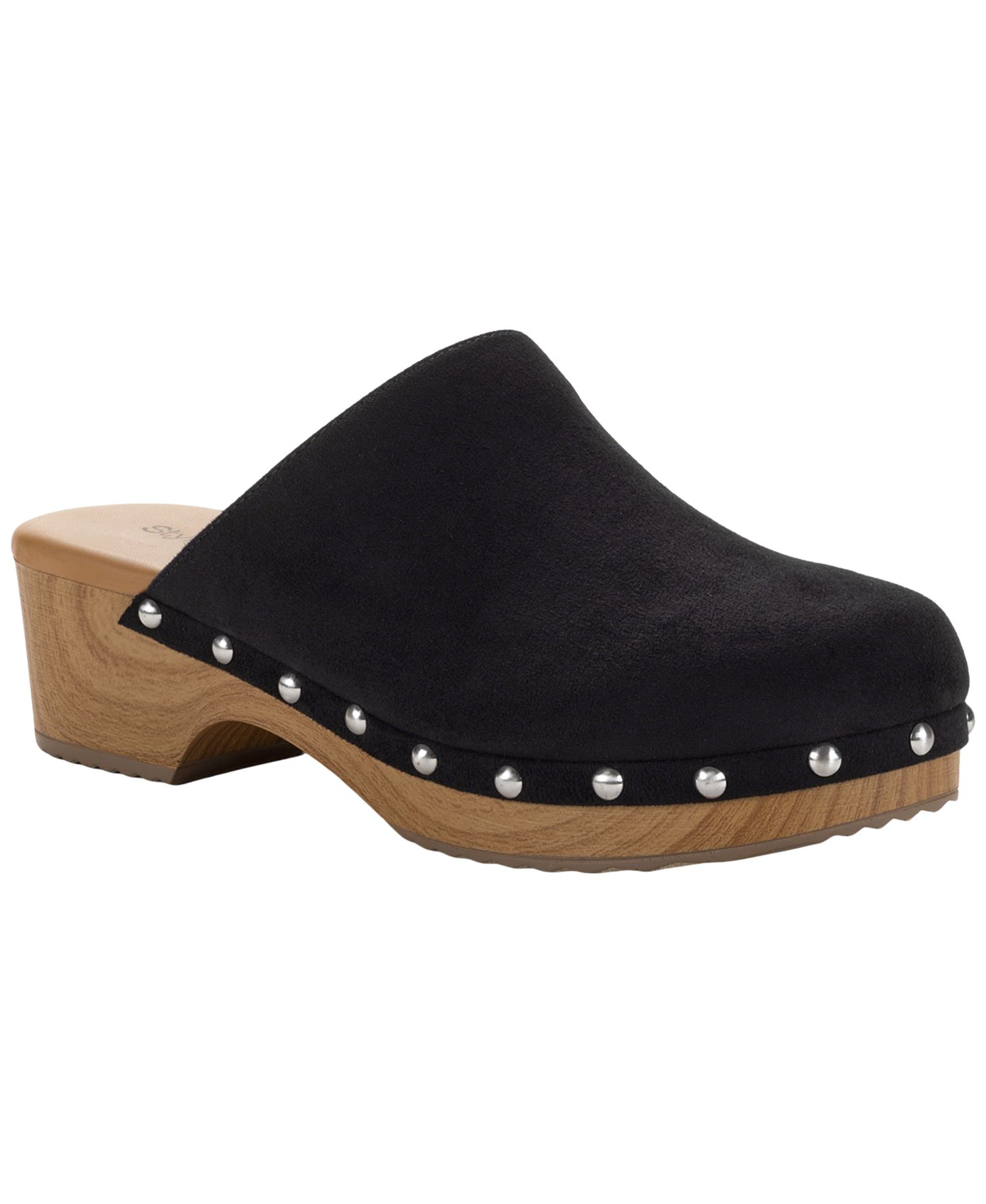 Women's Dakotaa Studded Block Heel Clogs