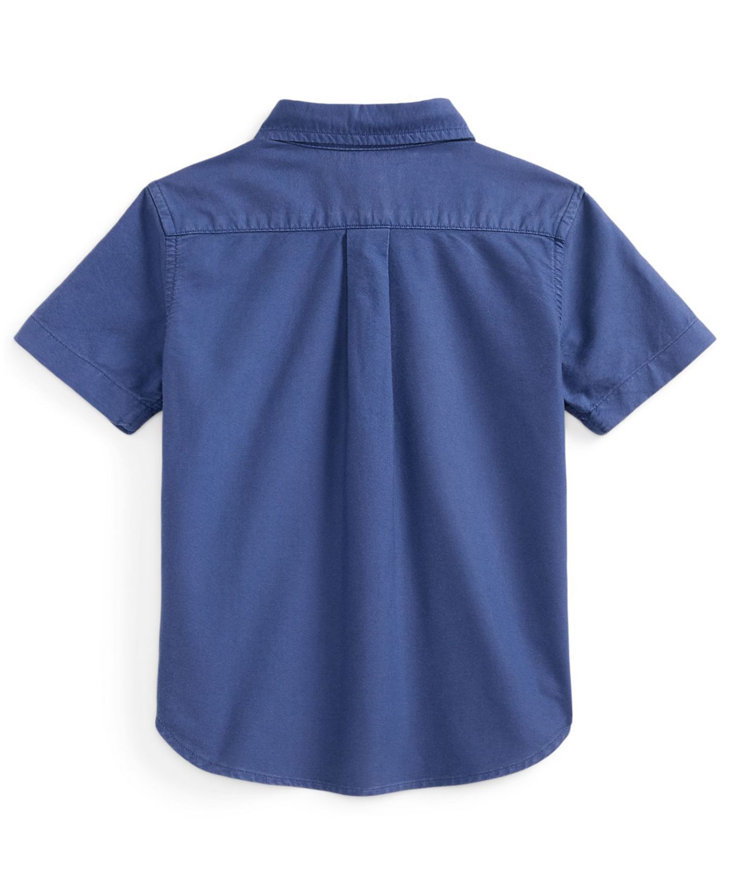 Рубашка Polo Ralph Lauren Short-Sleeve Oxford Shirt для мальчиков, цвет: Королевский синий — фото 2